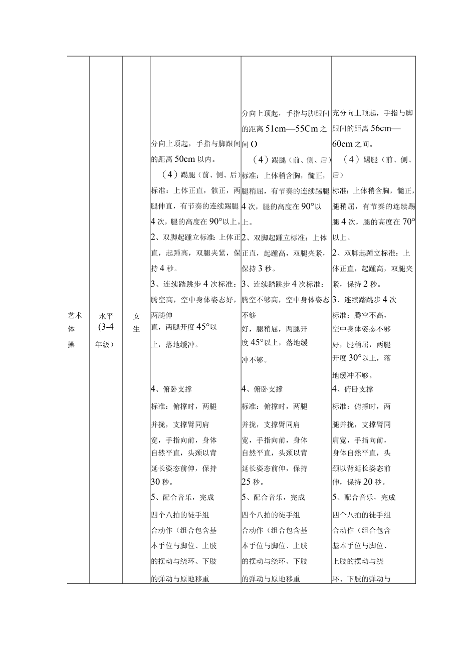 体育艺术2 1项目技能标准概述.docx_第2页