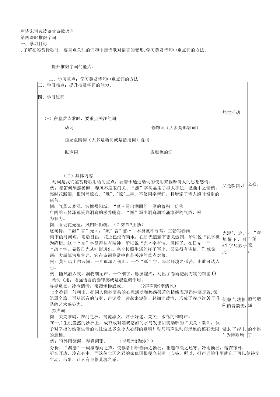 唐宋诗词选读推敲字词教案苏教版.docx_第1页