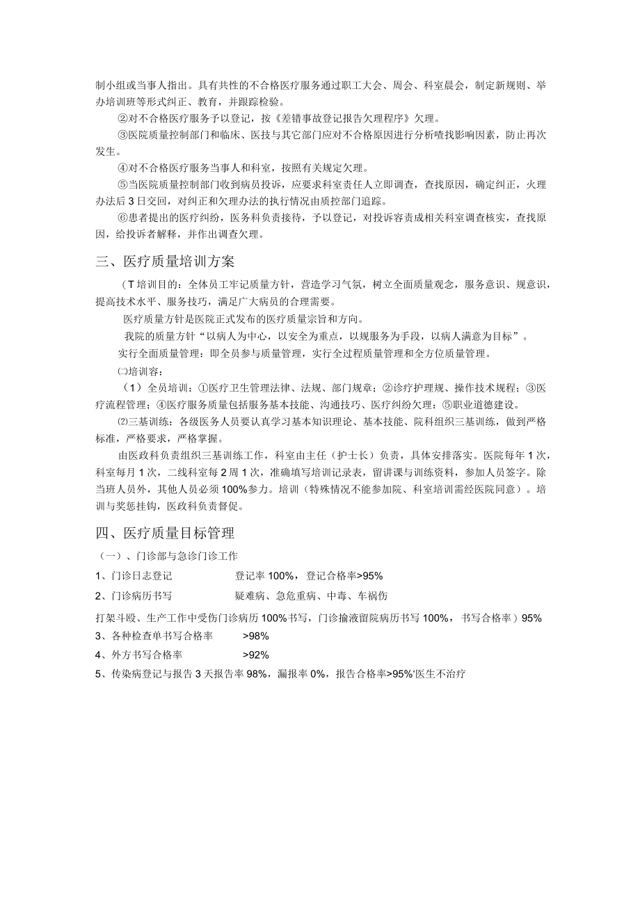 医院医疗质量管理与考核标准和奖惩制度全.docx_第3页