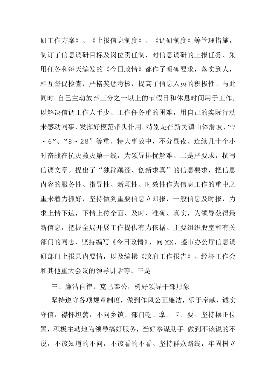 县政府办公室副主任工作总结.docx_第3页