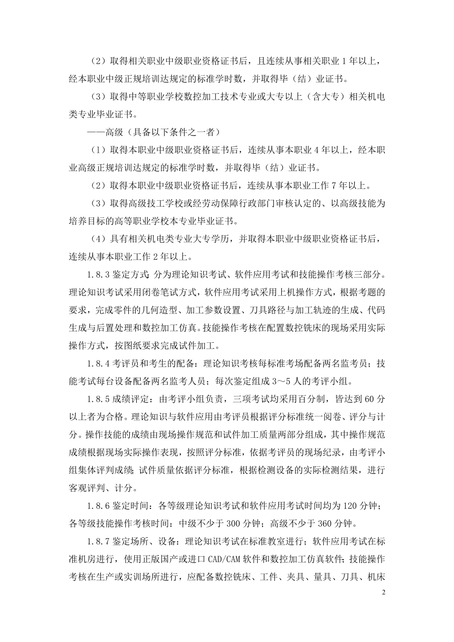 数控铣床操作工职业标准.doc_第2页