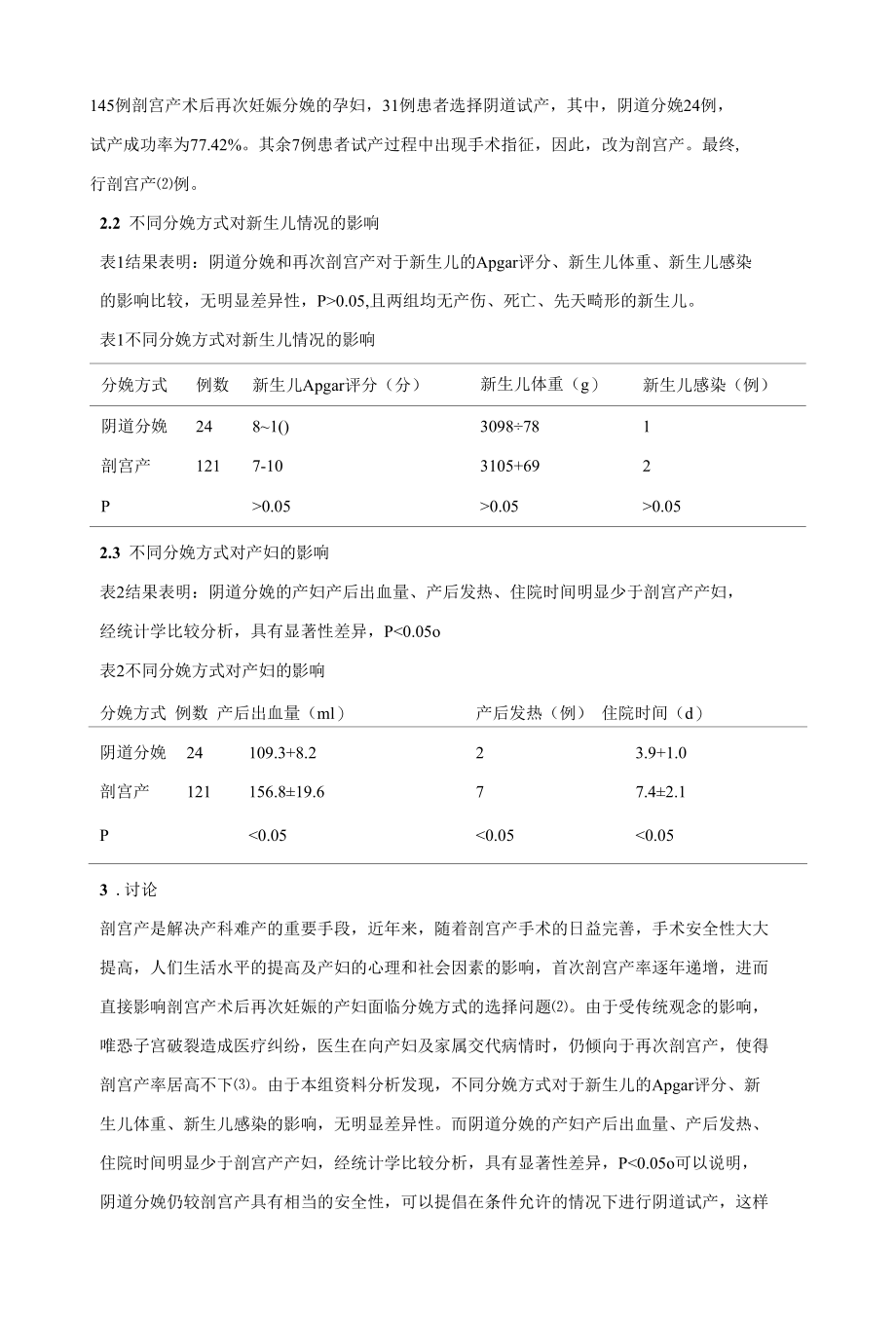 剖宫产术后再次妊娠分娩方式分析 优秀专业论文.docx_第2页