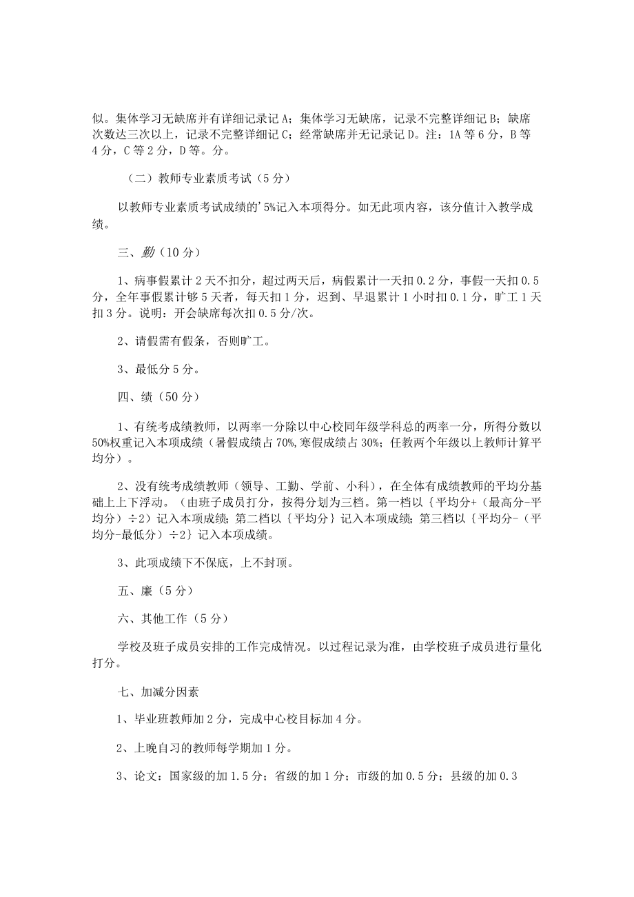 学校教师年度考核方案.docx_第2页