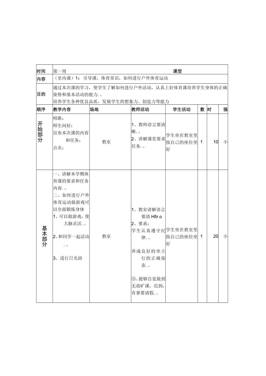 小学体育四年级下册体育教案.docx_第2页