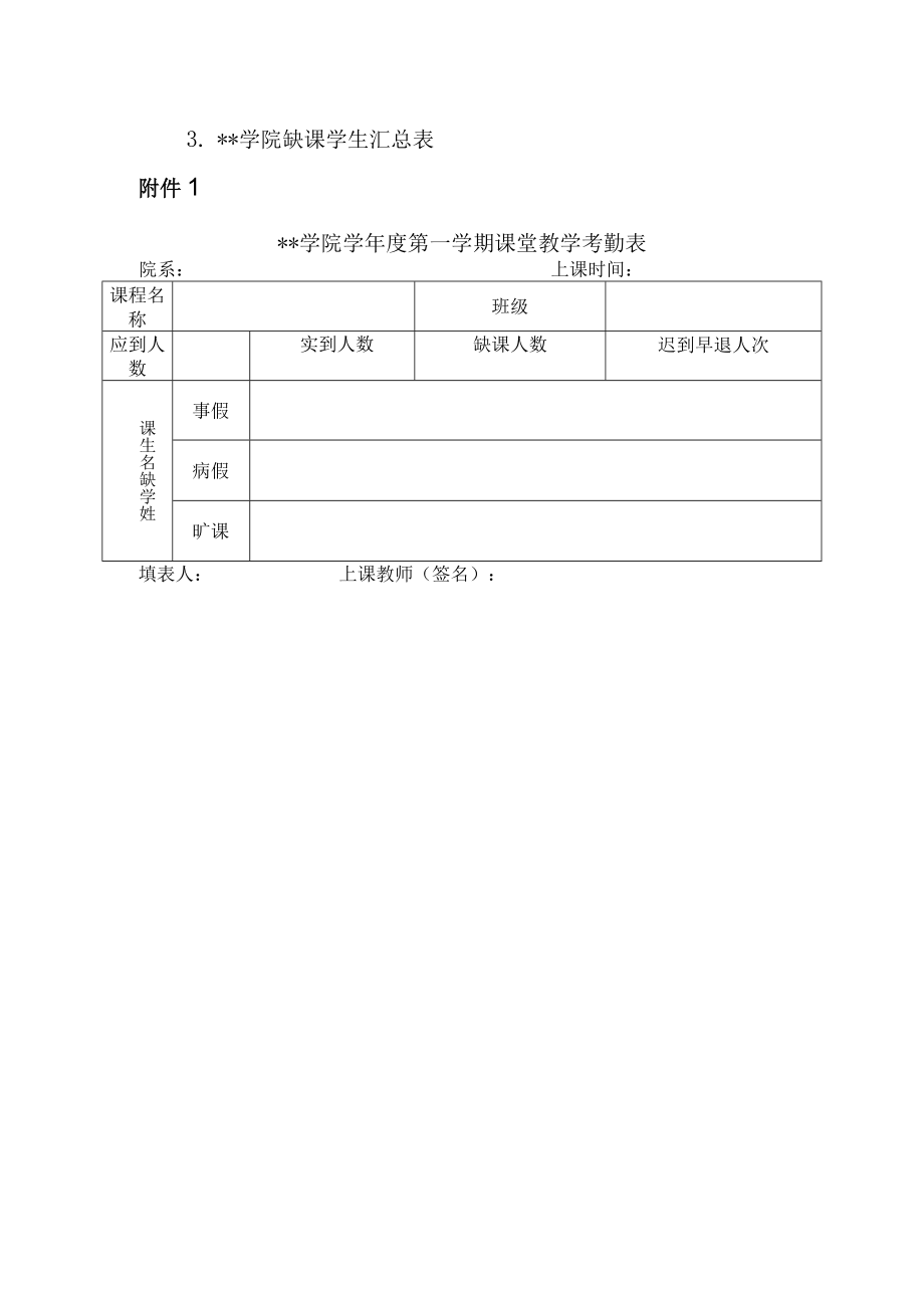 学院学生课堂考勤管理细则.docx_第3页