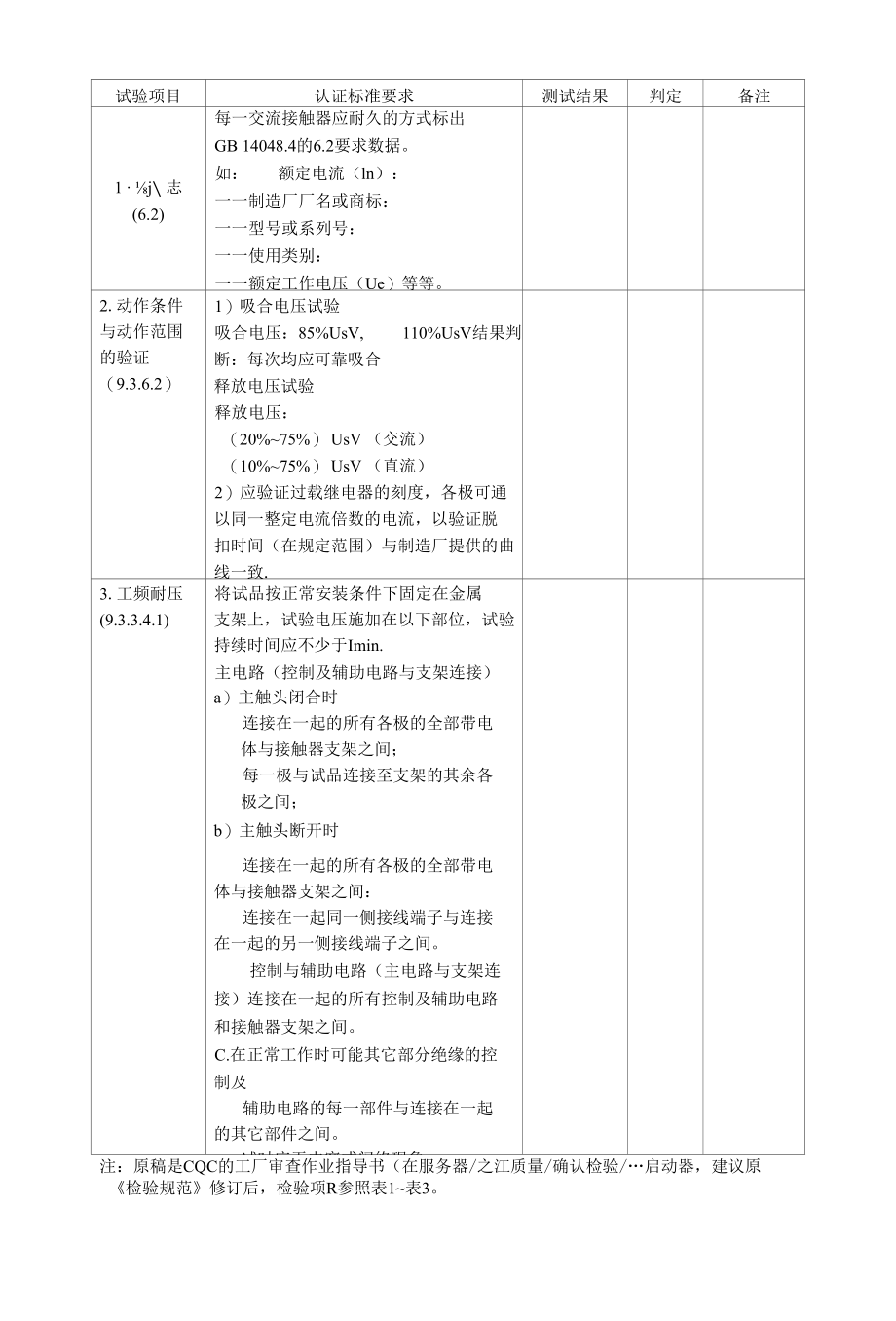 电动机起动器关键元器件和材料定期确认检验控制要求.docx_第3页