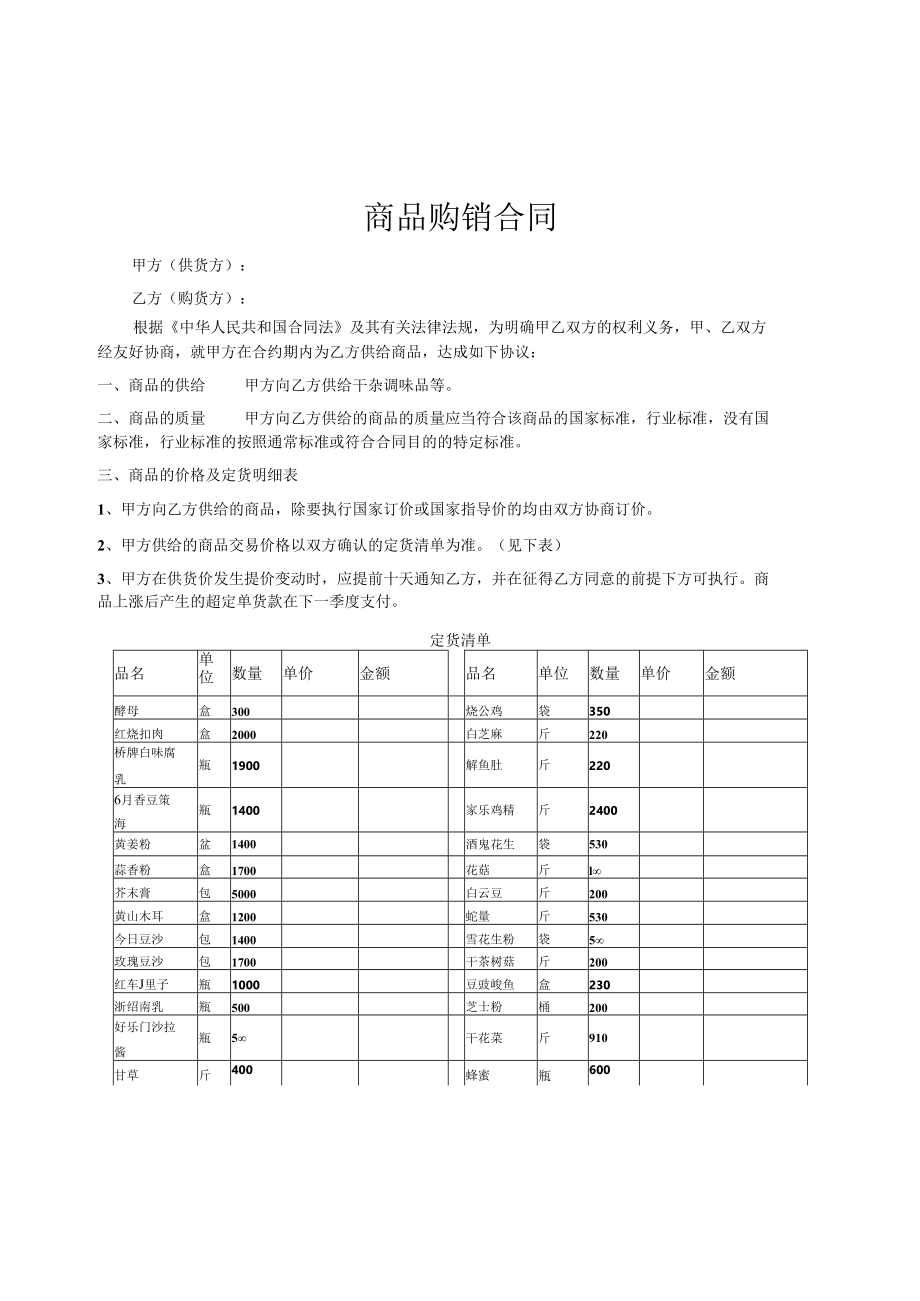 商品购销合同律师拟定版本（民法典版）.docx_第2页