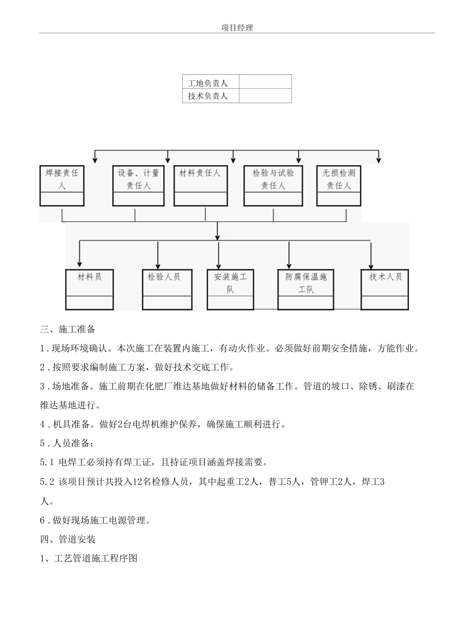 压力管道安装通用施工方案含质量计划.docx_第3页