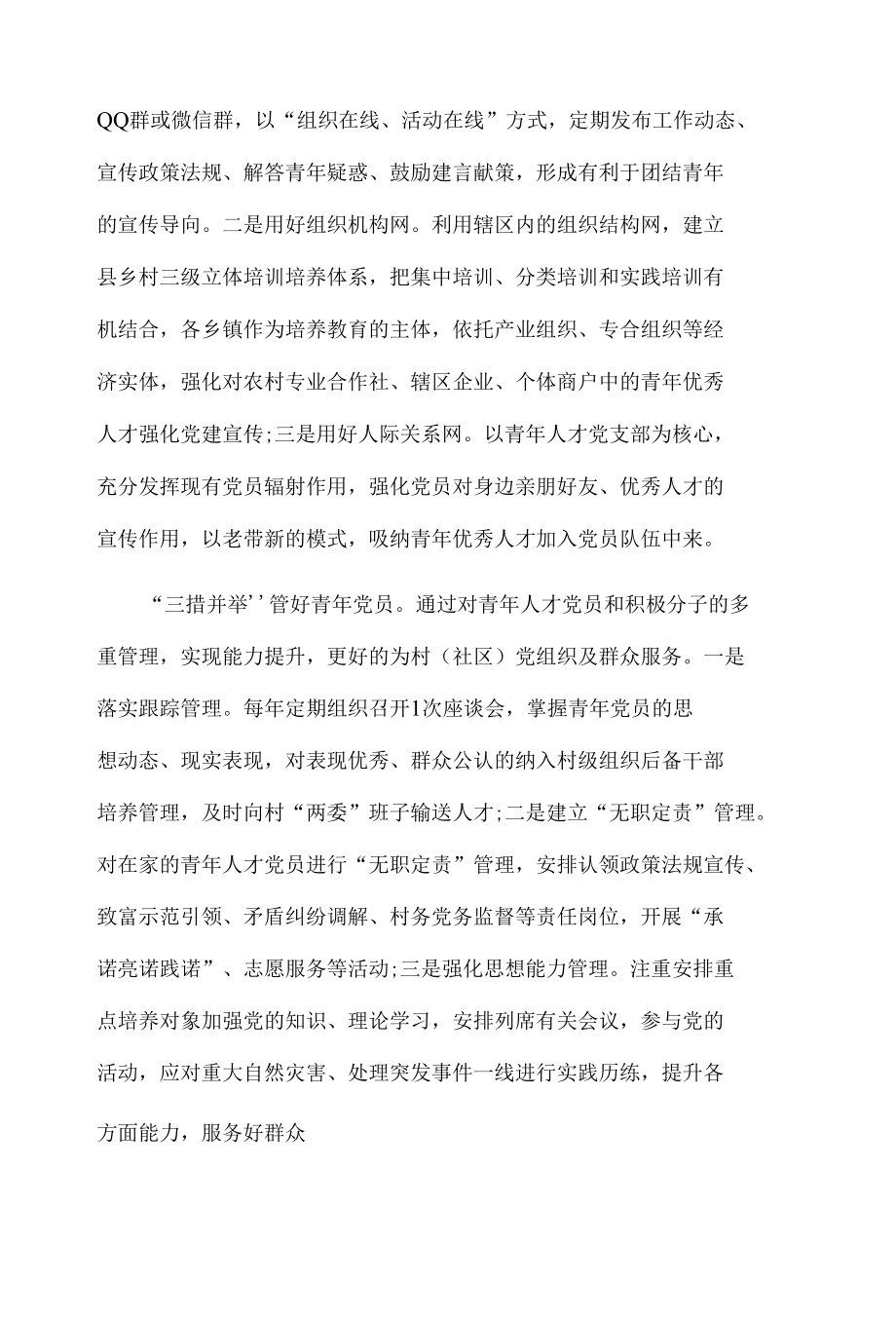 乡镇青年人才党支部建设经验材料.docx_第2页