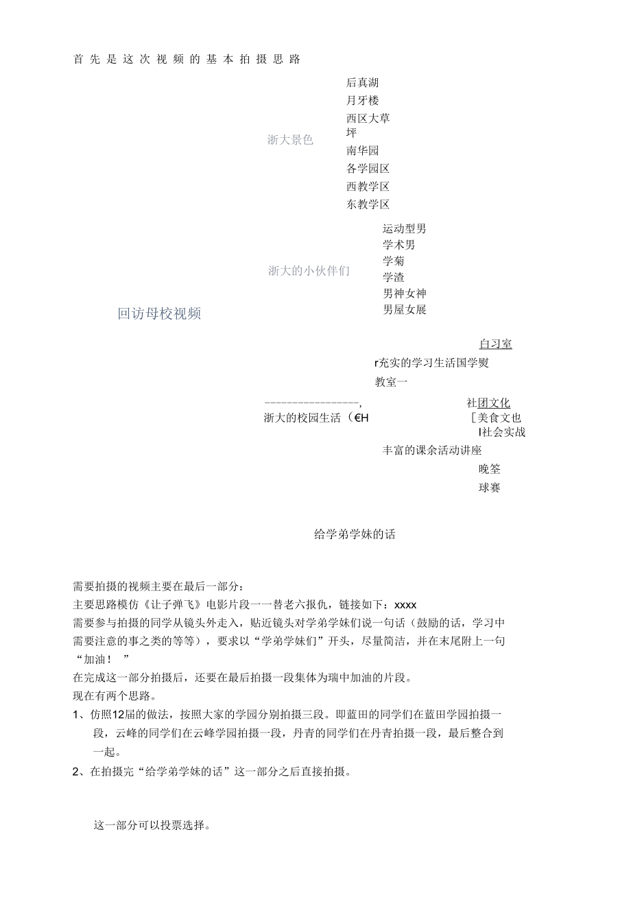 回访母校宣传视频拍摄计划.docx_第1页