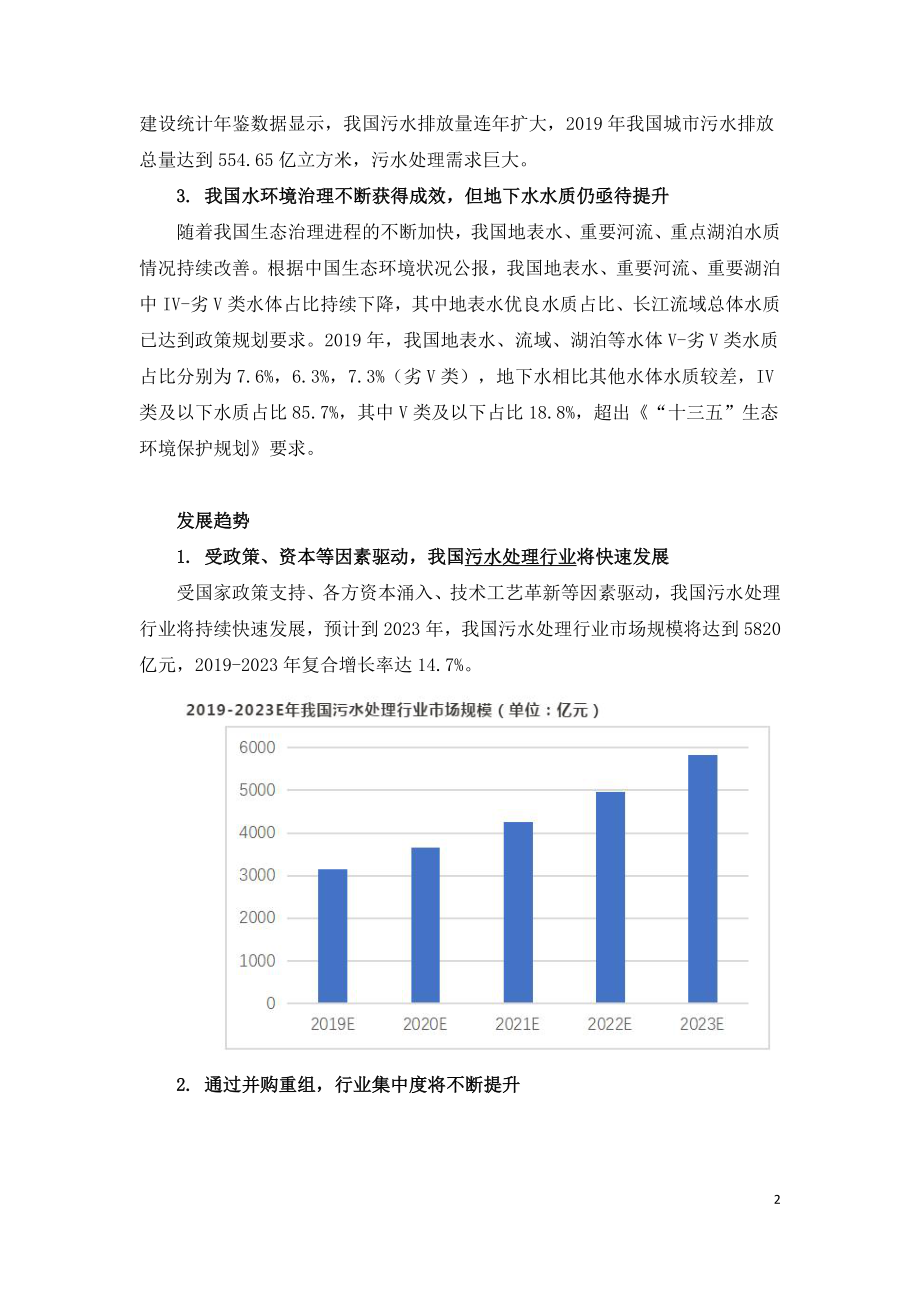 污水处理行业现状及发展趋势分析.doc_第2页