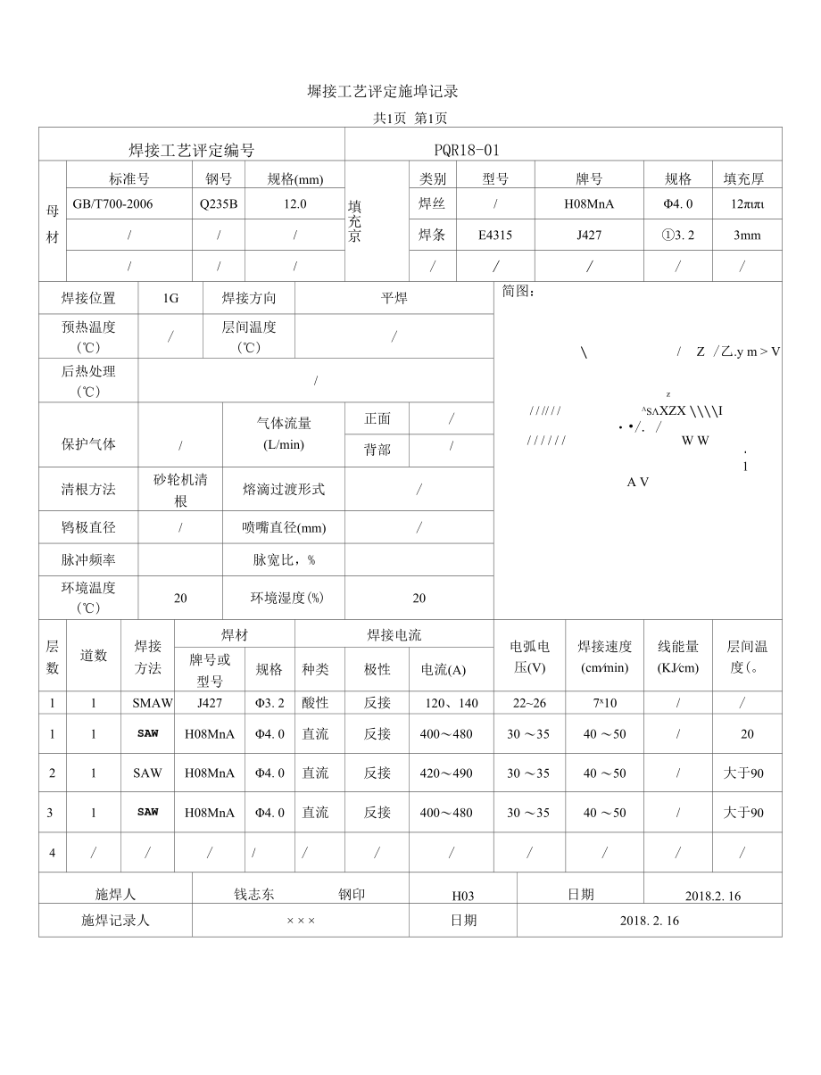 储气罐焊接工艺卡附焊接工艺评定报告.docx_第2页