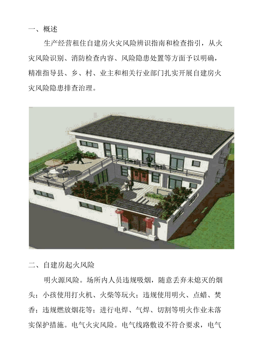 生产经营租住自建房火灾风险辨识指南和检查指引.docx_第2页