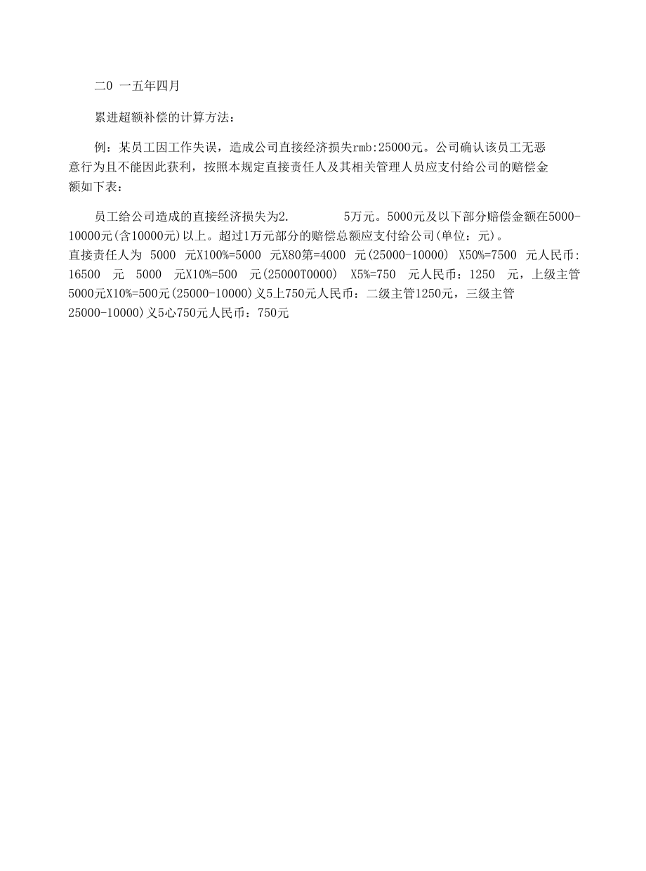 对公司造成经济损失赔偿规定.docx_第3页