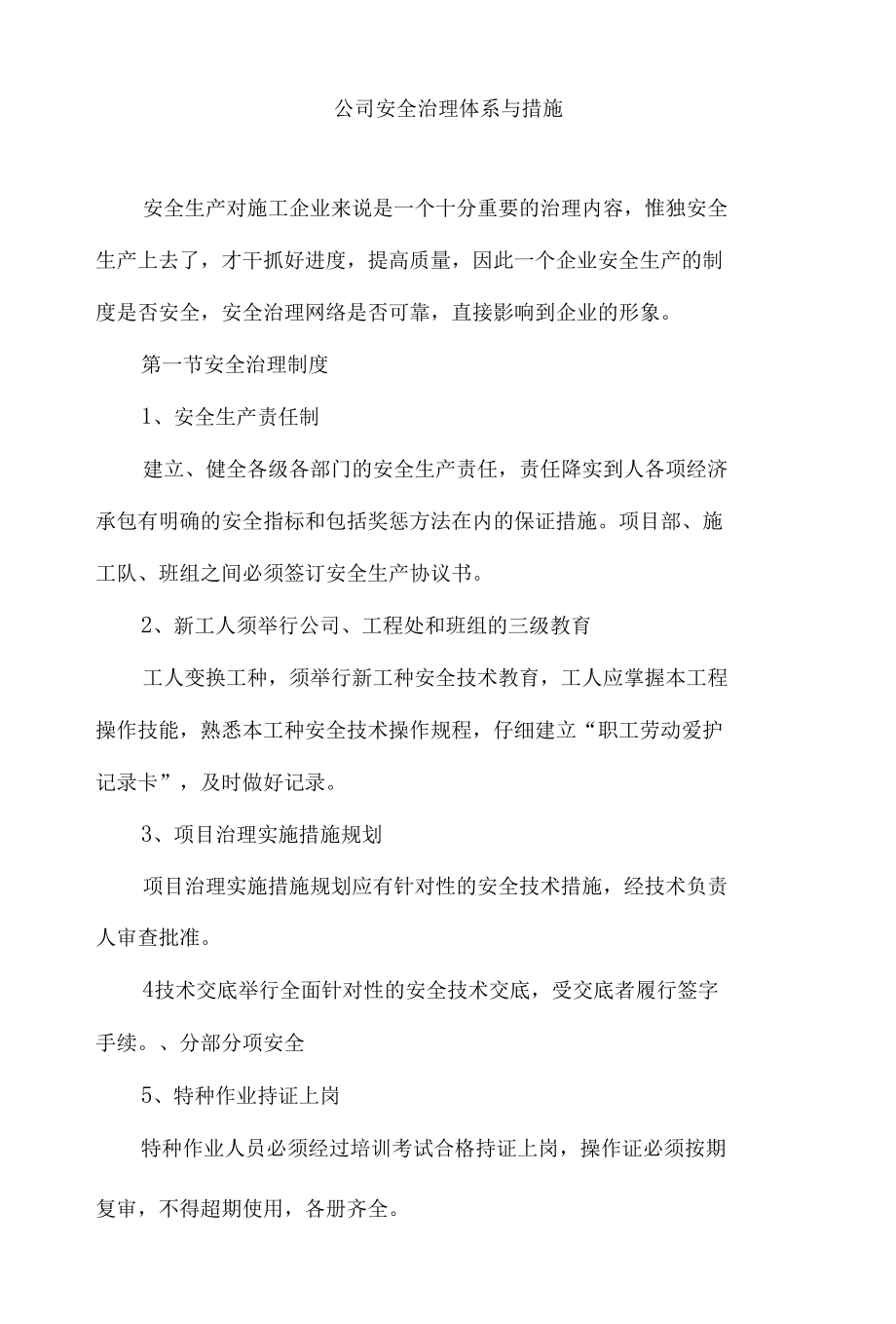 公司安全治理体系与措施.docx_第1页