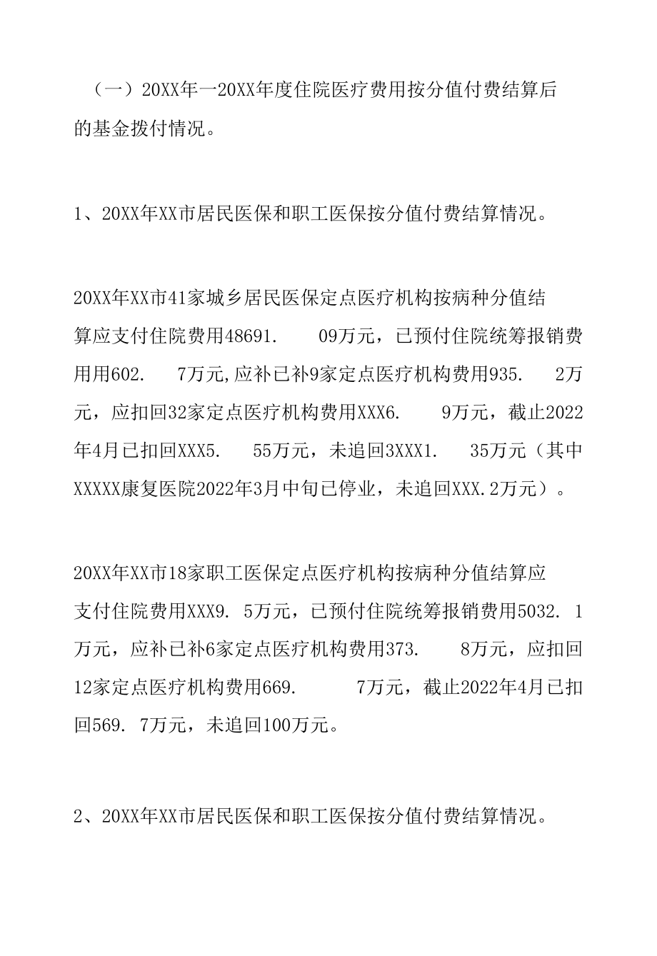 关于医保管理及审计反馈问题整改工作情况的报告.docx_第3页