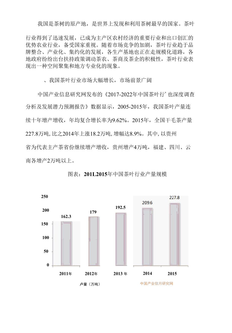 我国茶叶行业潜力巨大电商渠道实现爆发式增长.docx_第1页