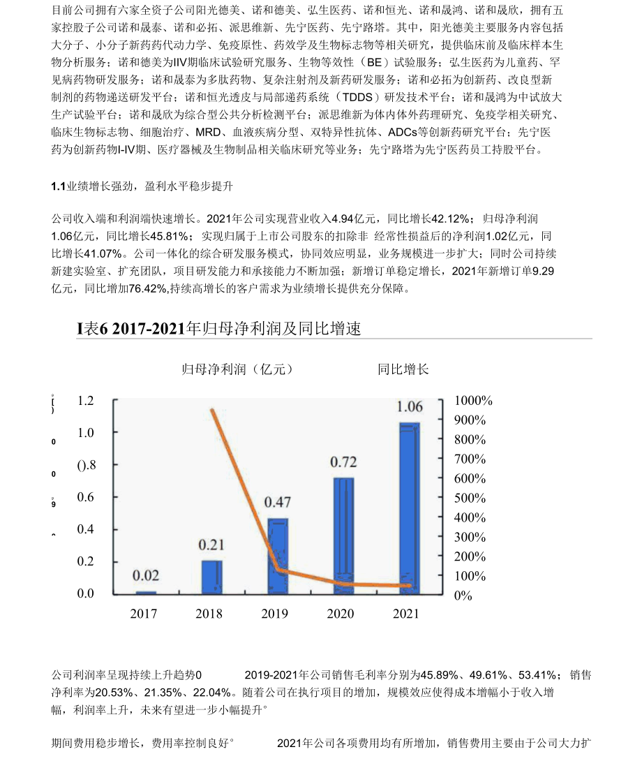 阳光诺和研究报告：深耕仿制药CRO一体化拓展创新药CRO版图.docx_第3页