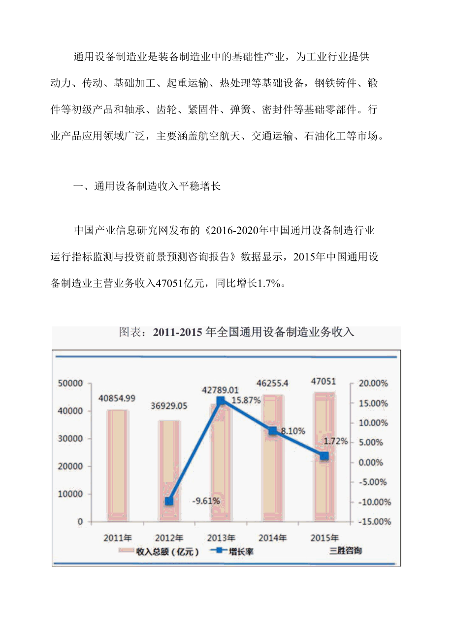 通用设备制造平稳发展大力推进高端产品的研发.docx_第1页