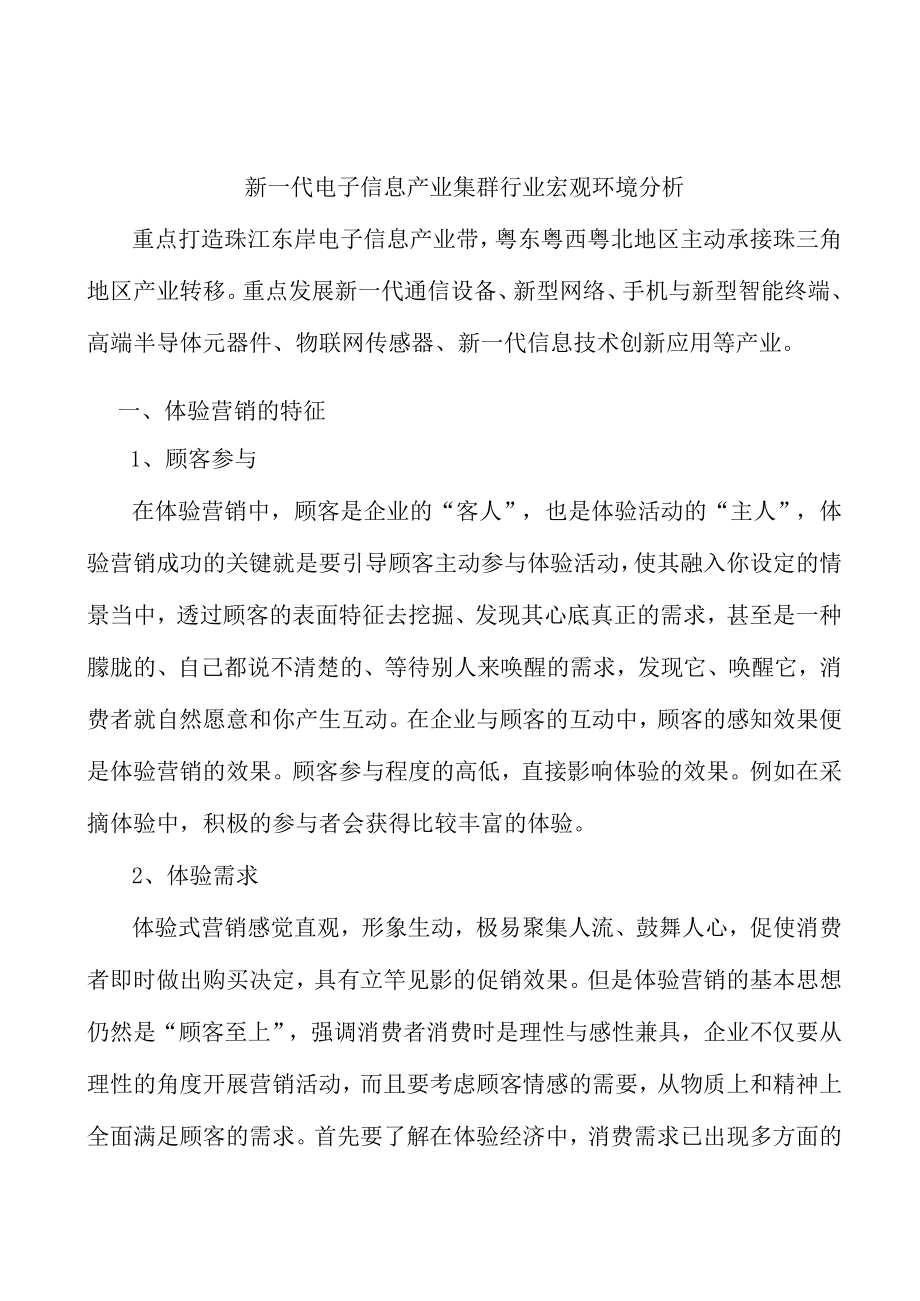 新一代电子信息产业集群行业宏观环境分析.docx_第1页