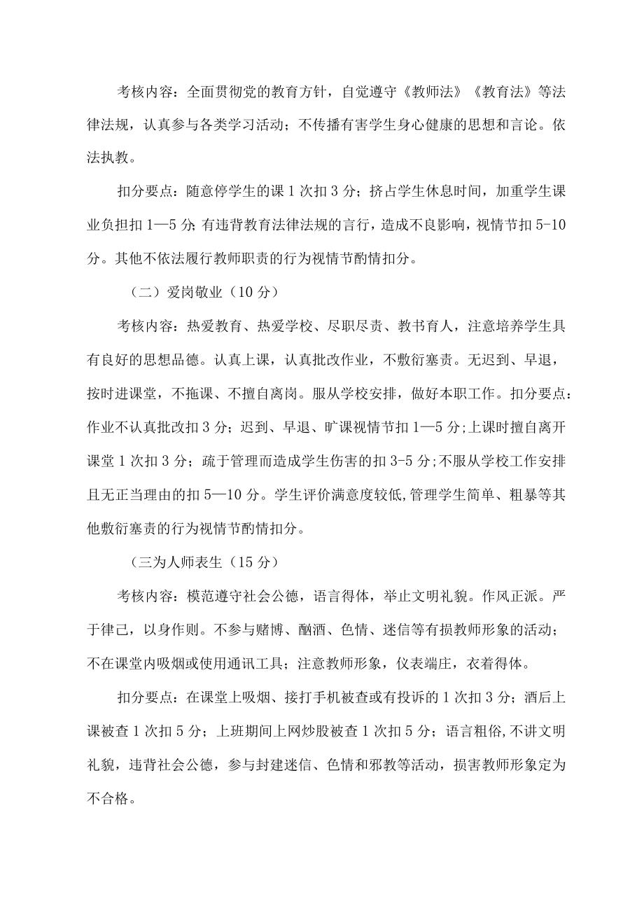 师德师风考核方案_2.docx_第2页