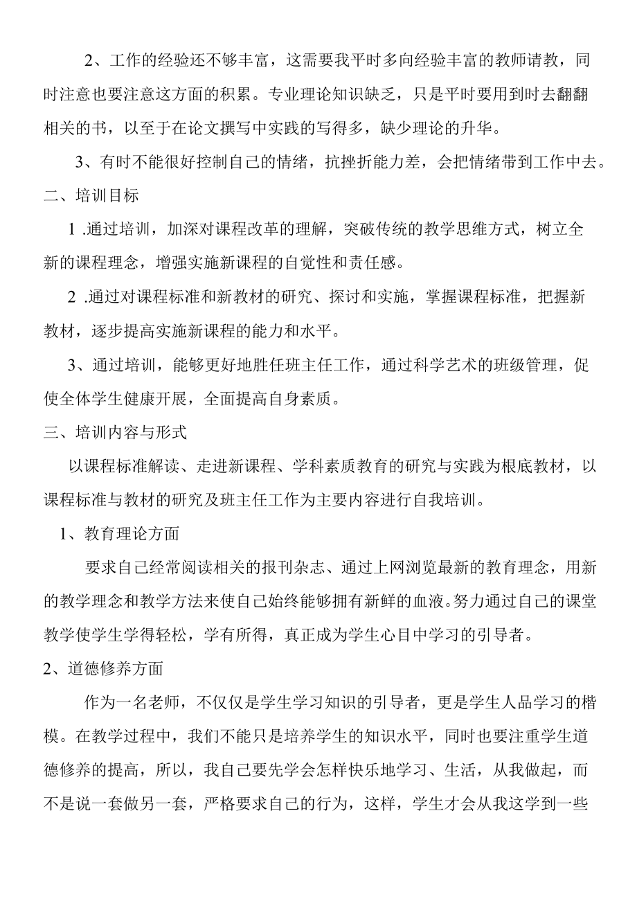 2019年教师自我培训计划.docx_第2页