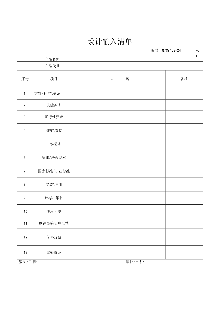 24设计输入清单.docx_第1页