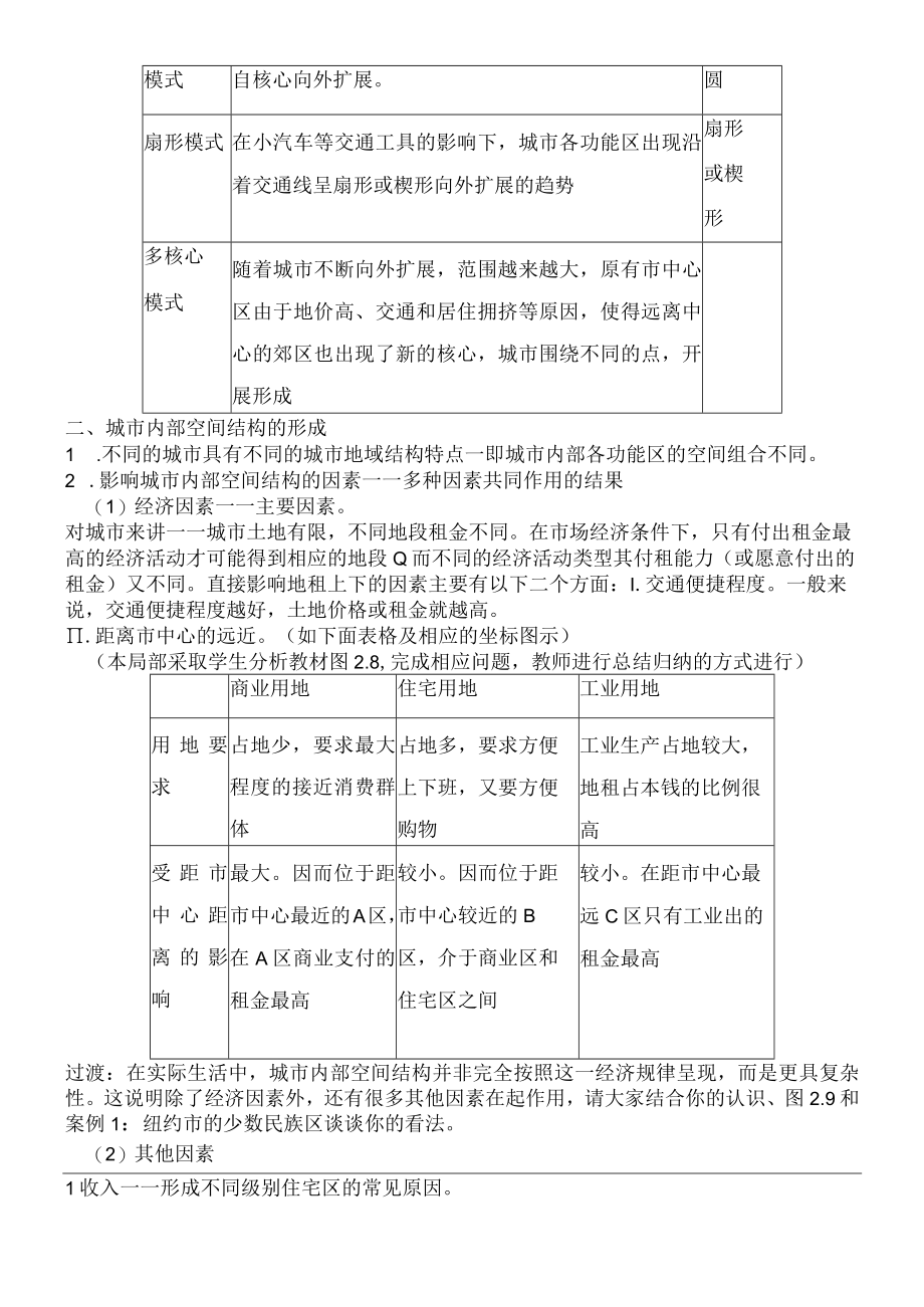 21城市内部空间结构教学设计.docx_第3页