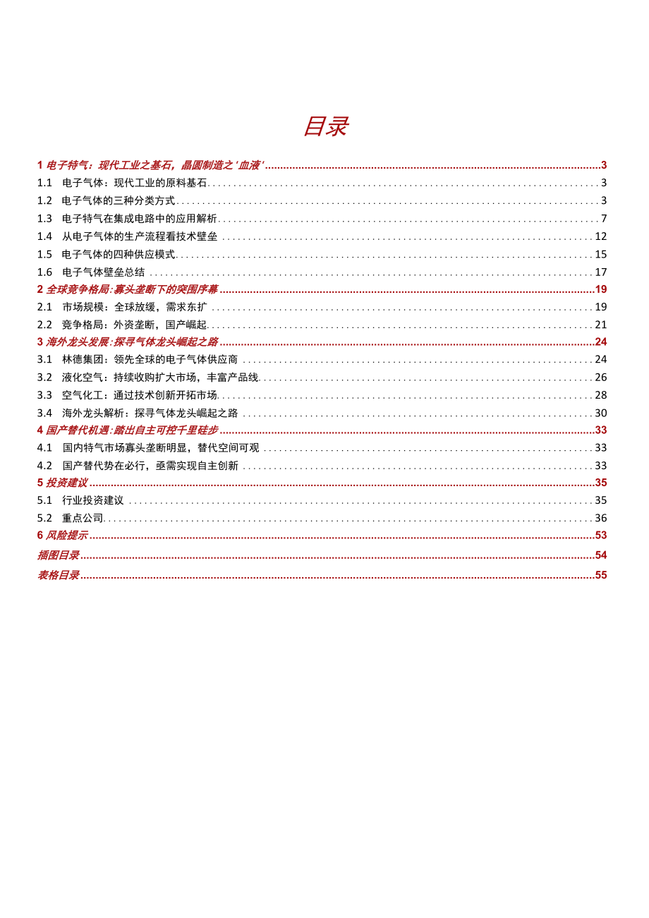 2023年半导体电子特气深度报告word：电子制造之血液国产替代浪潮将至.docx_第1页