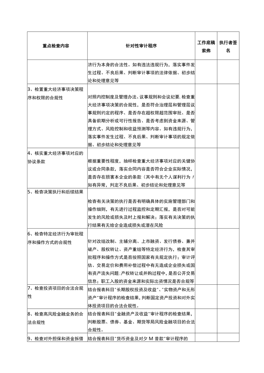 4专门事项审计程序经营活动和重大经营决策.docx_第2页