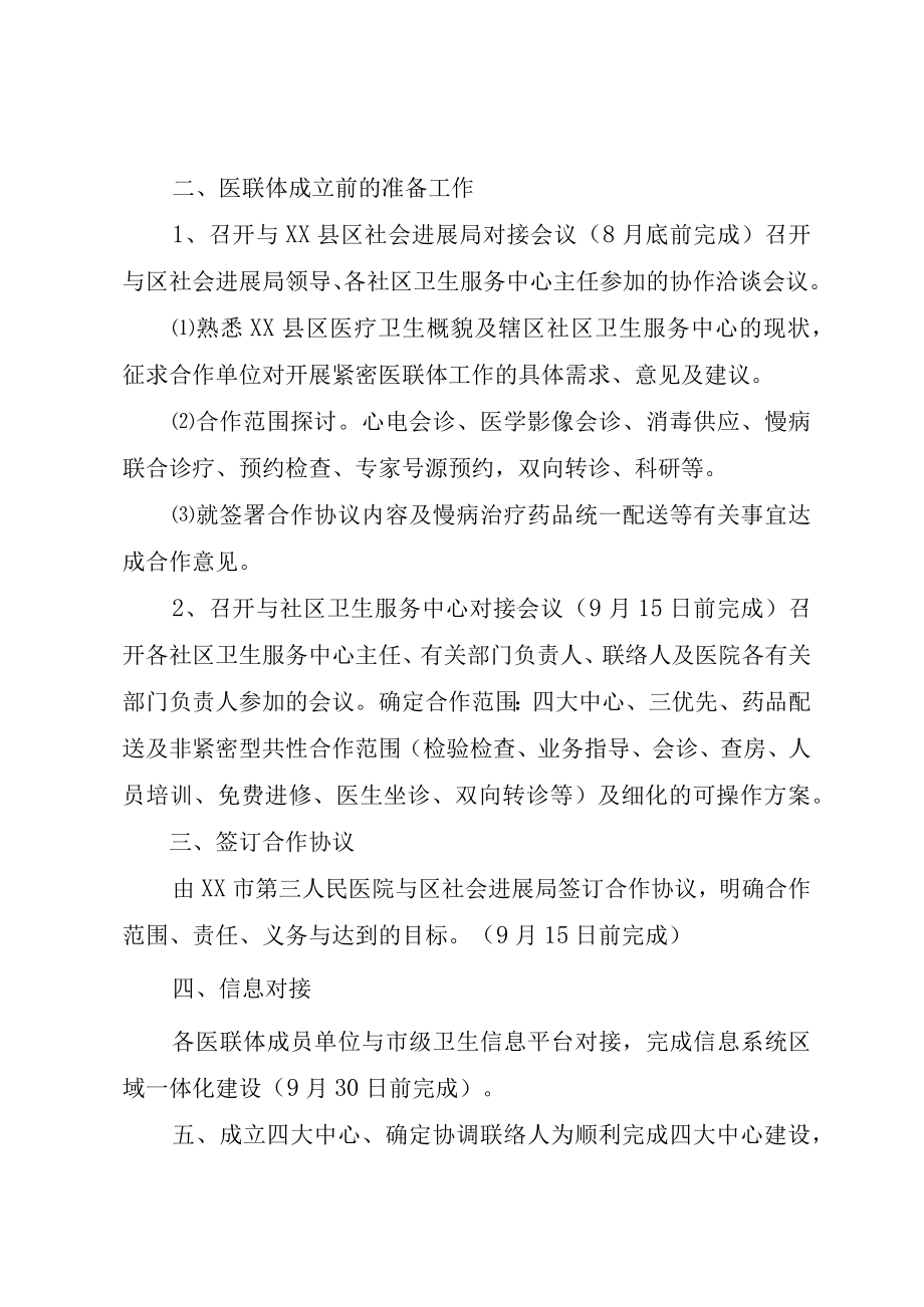 XX市中医院医联体工作实施方案.docx_第2页