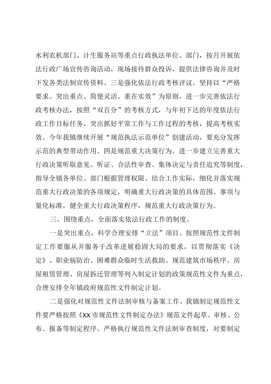 XX年乡镇依法行政工作计划.docx_第2页