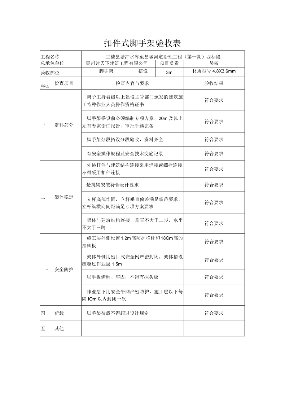 4249脚手架验收表.docx_第1页