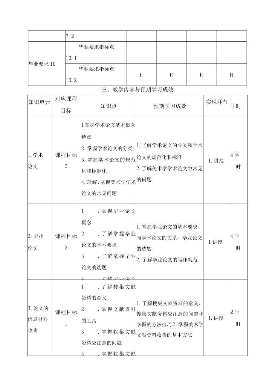 《文献检索与论文写作》课程教学大纲.docx_第2页