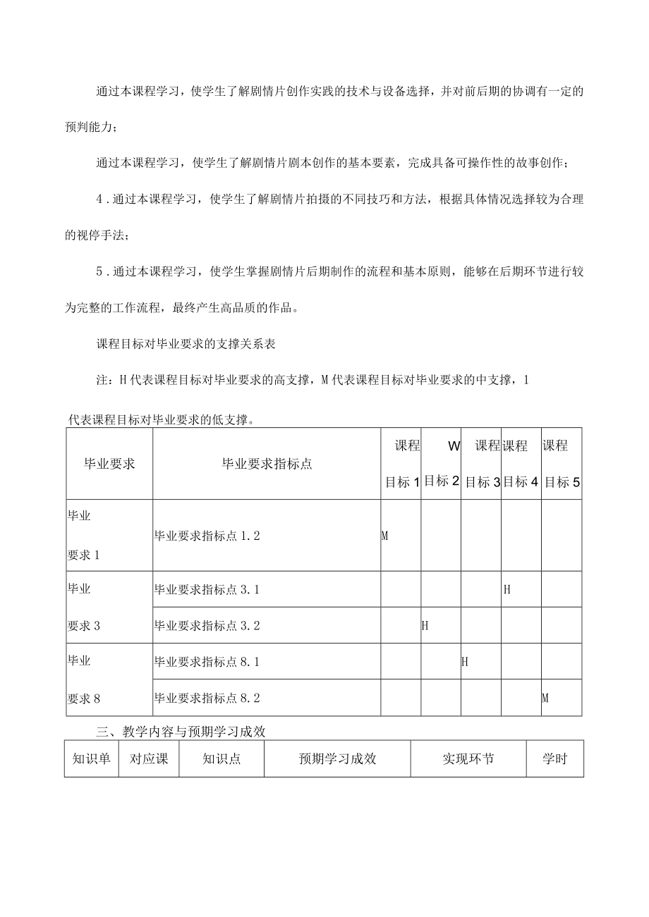 《剧情短片创作》课程教学大纲.docx_第2页