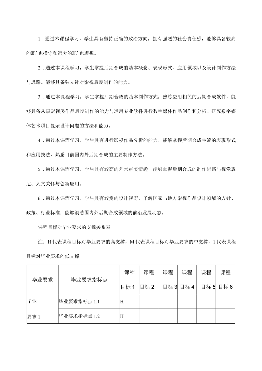 《后期合成》课程教学大纲.docx_第2页