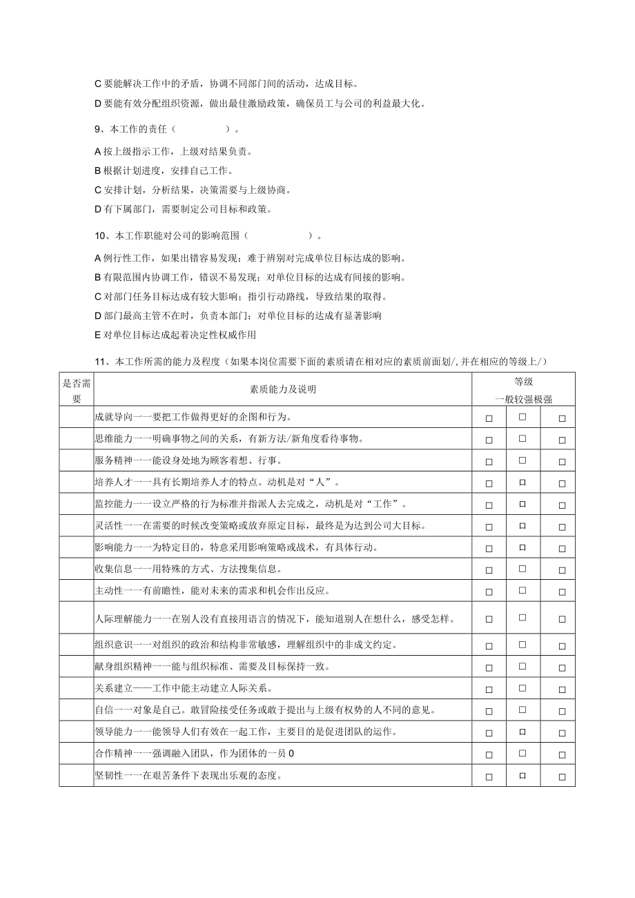 组织机构及职位管理表格.docx_第2页