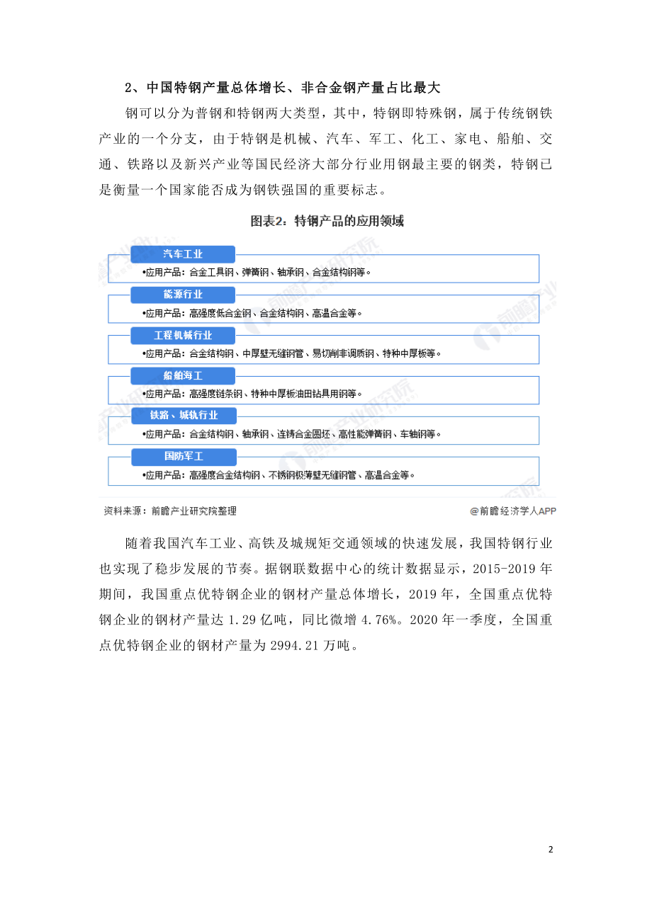 2020年中国特钢行业市场现状及发展前景分析.doc_第2页