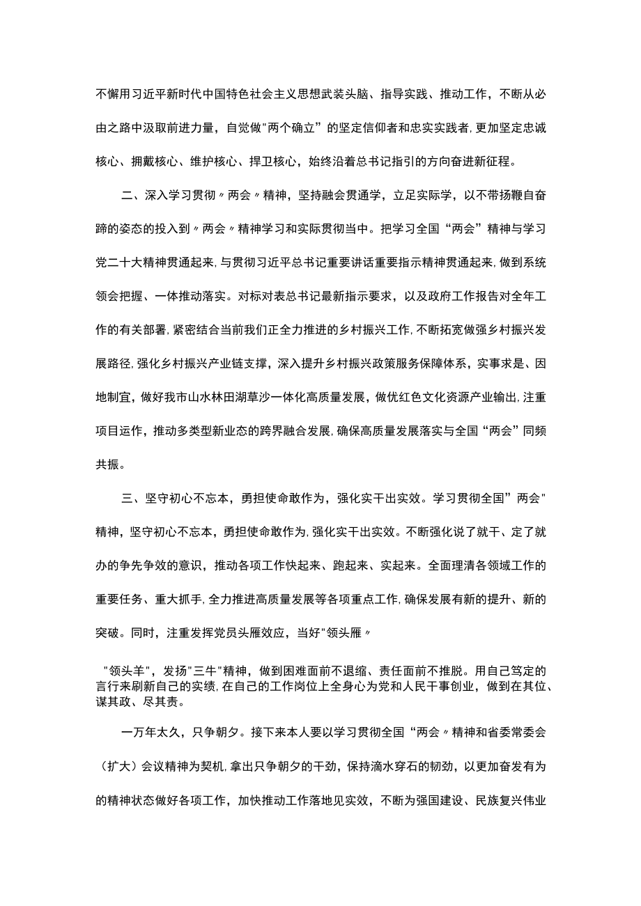 2023年全国两会精神感悟.docx_第2页