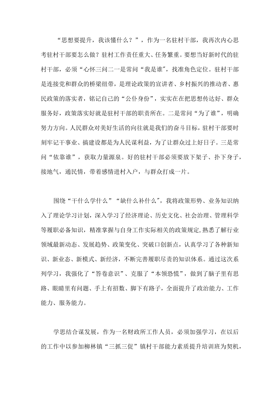 2023年开展三抓三促行动研讨交流发言材料（6篇）汇编.docx_第2页