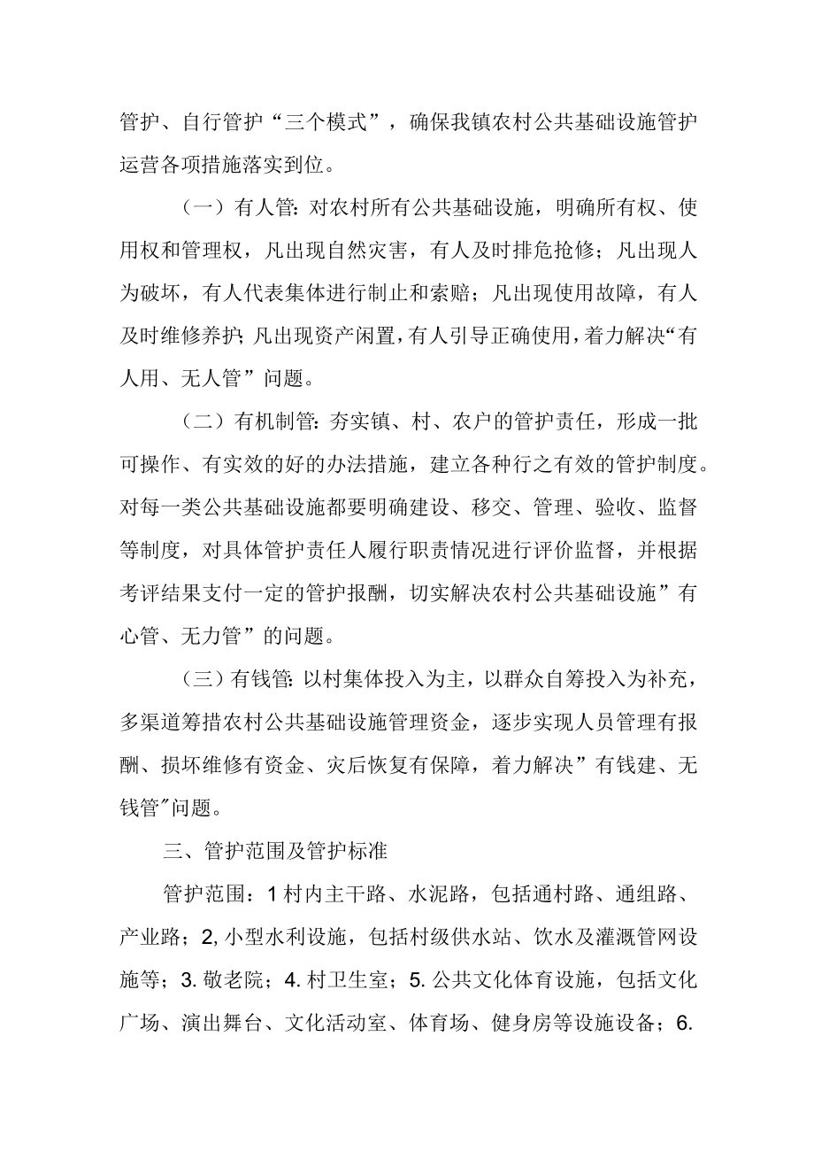 XX镇农村公共基础设施管护方案.docx_第2页