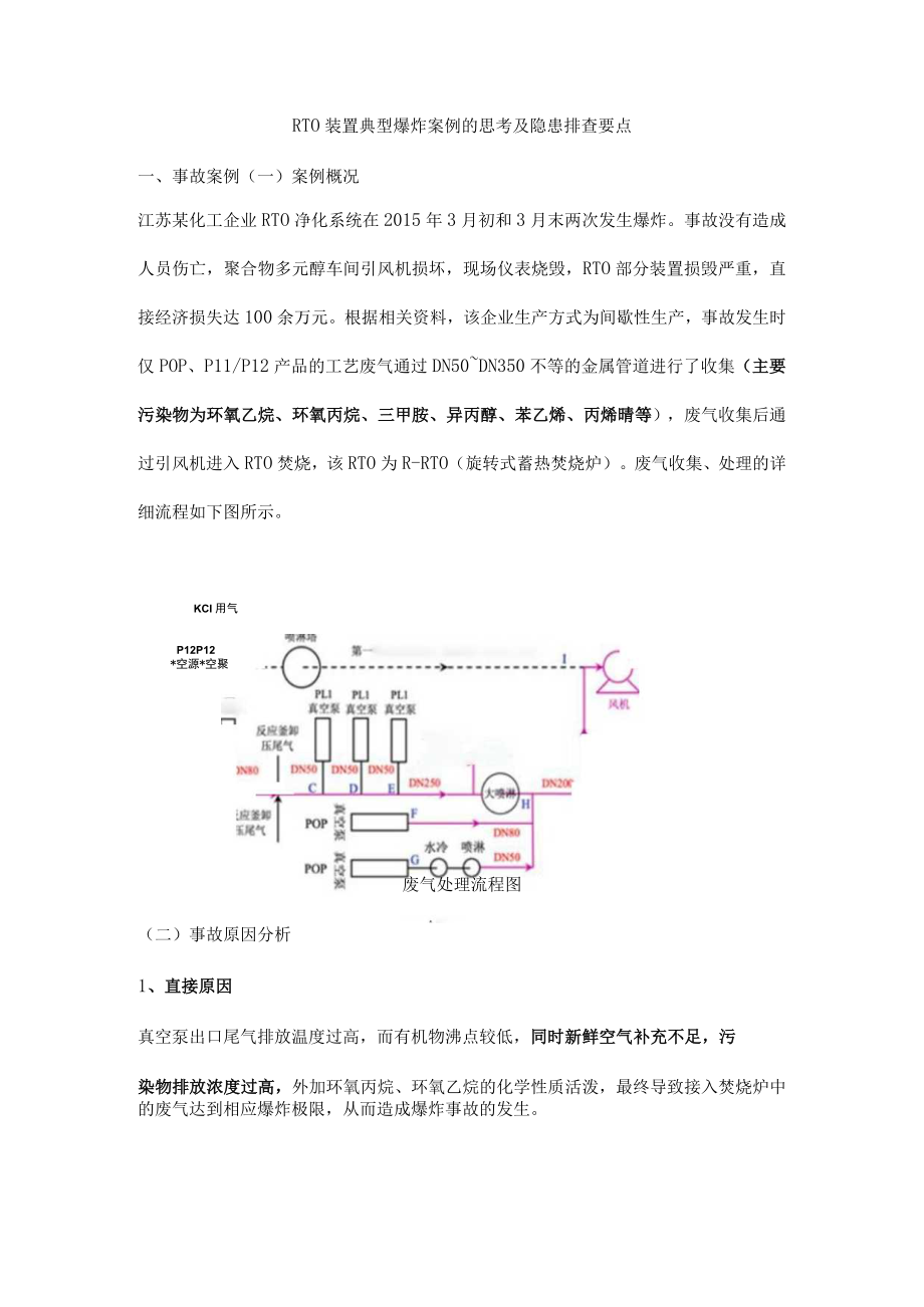 RTO装置典型爆炸案例的思考及隐患排查要点.docx_第1页