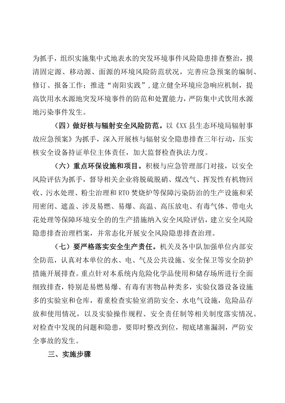 XX县生态环境领域风险隐患排查整治专项行动方案.docx_第3页