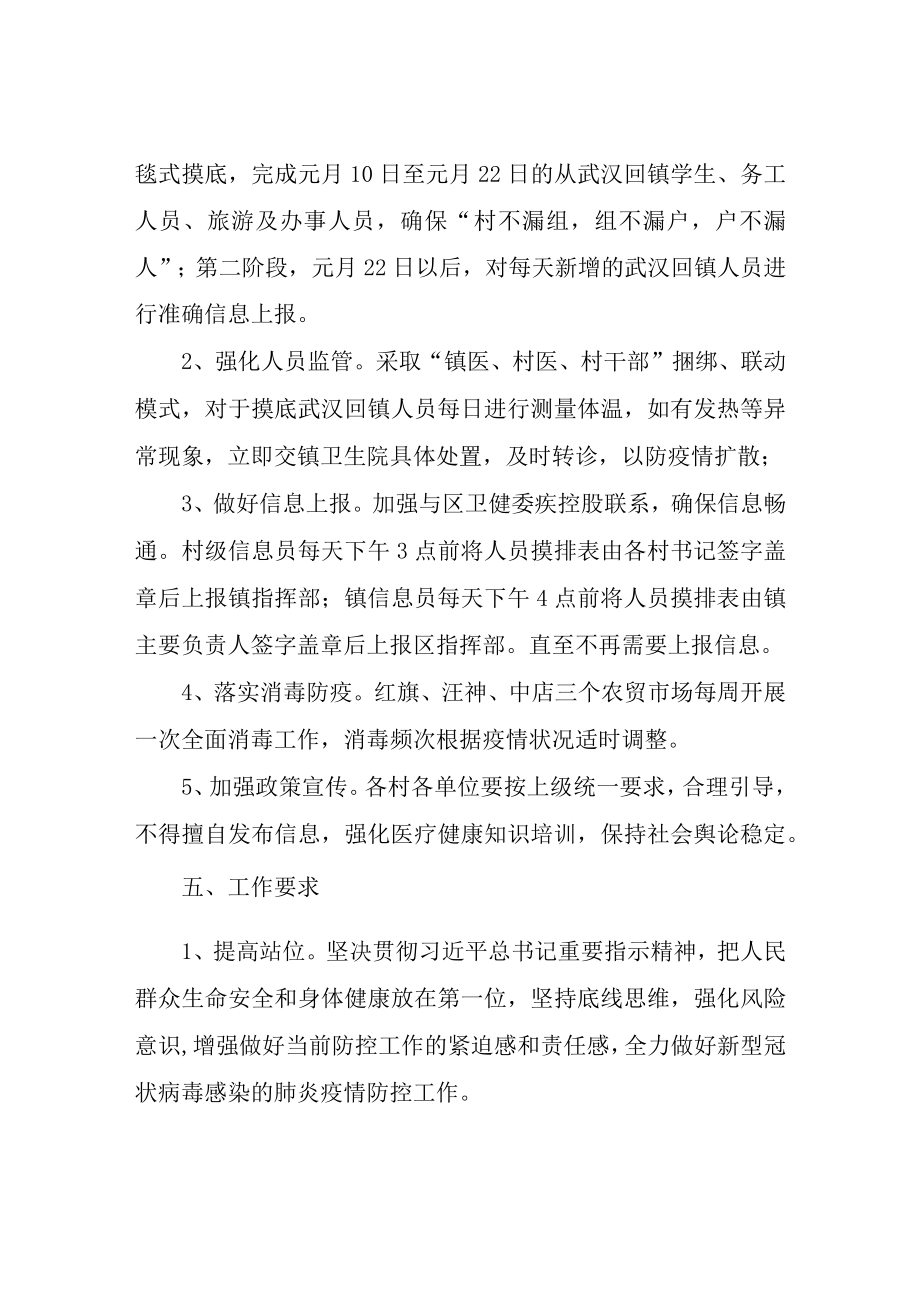 XX乡2023年新型冠状病毒感染的肺炎防控应急预案.docx_第3页