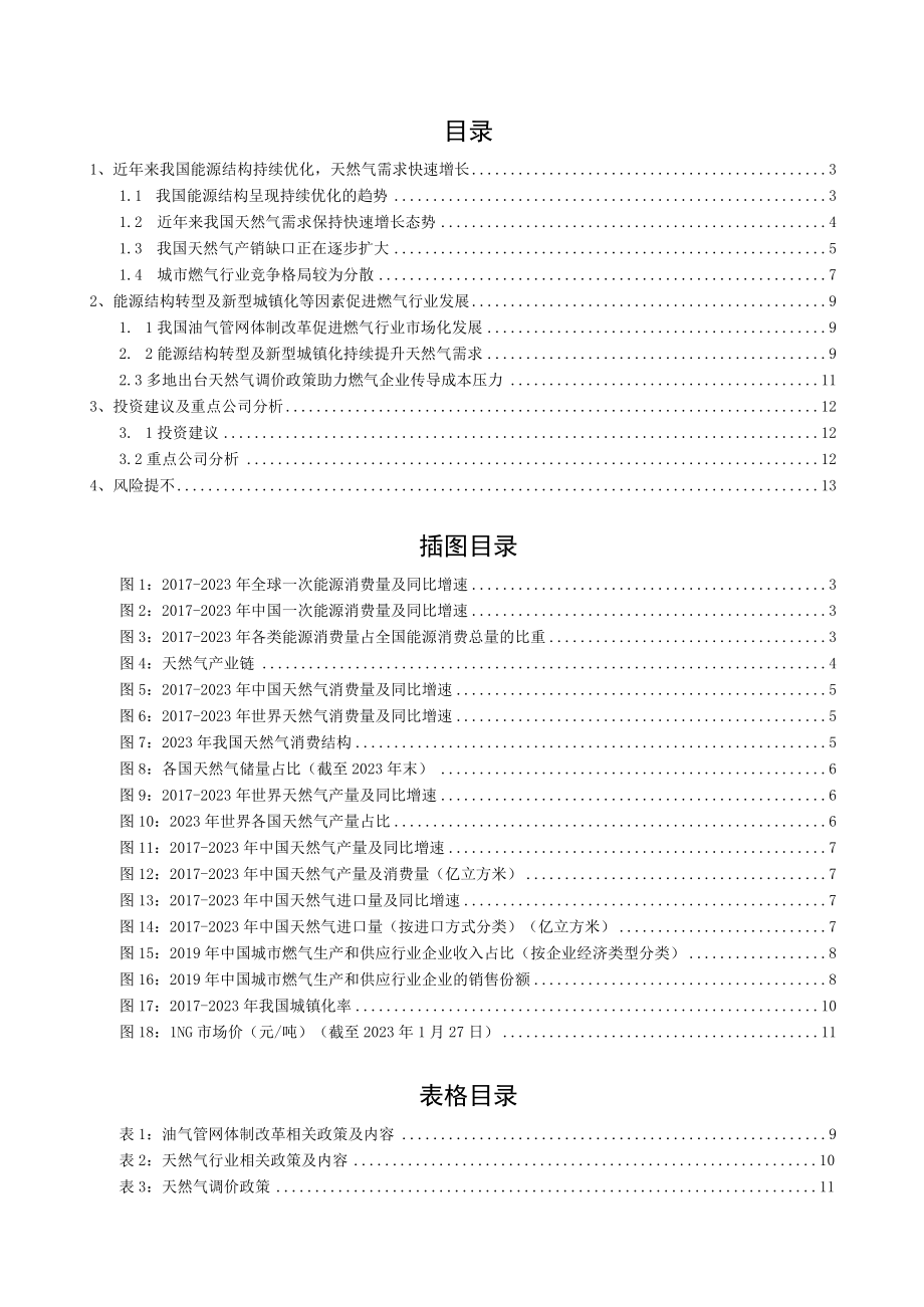 2023年燃气行业深度报告word.docx_第1页