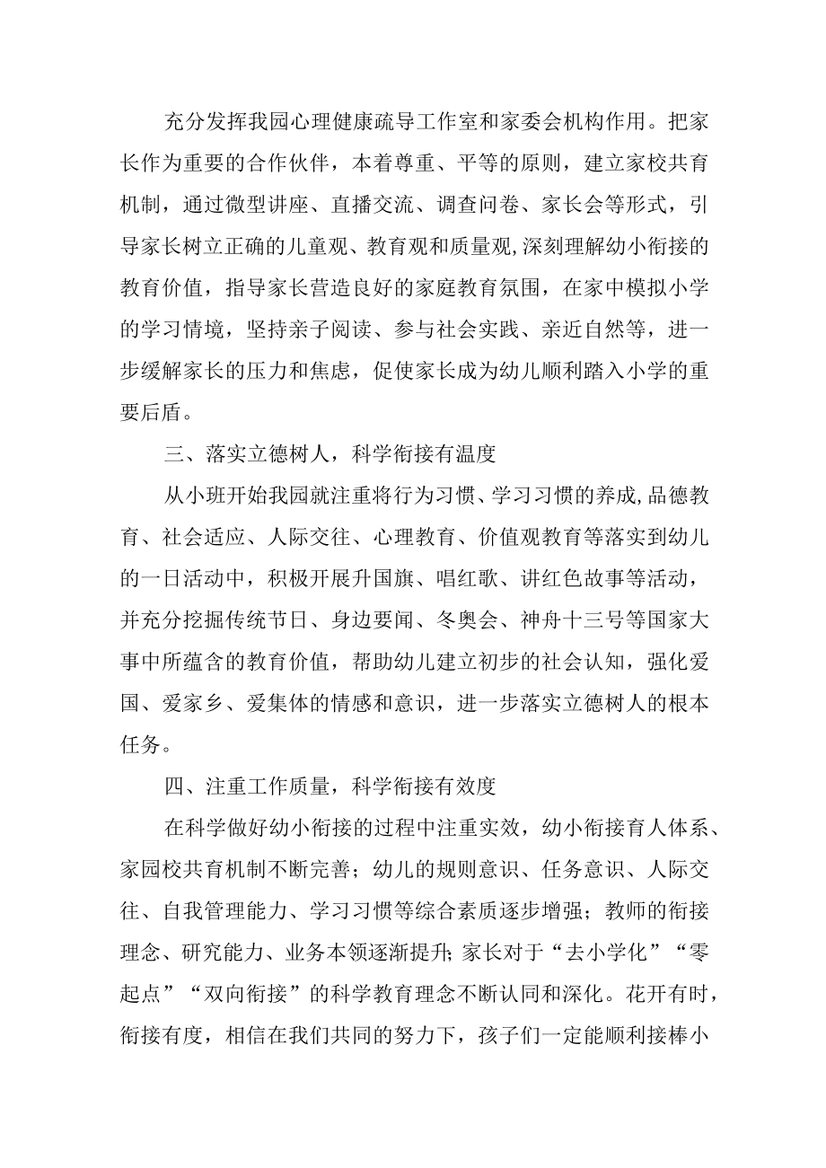 XX幼儿园幼小衔接工作经验总结(典型经验案例).docx_第3页