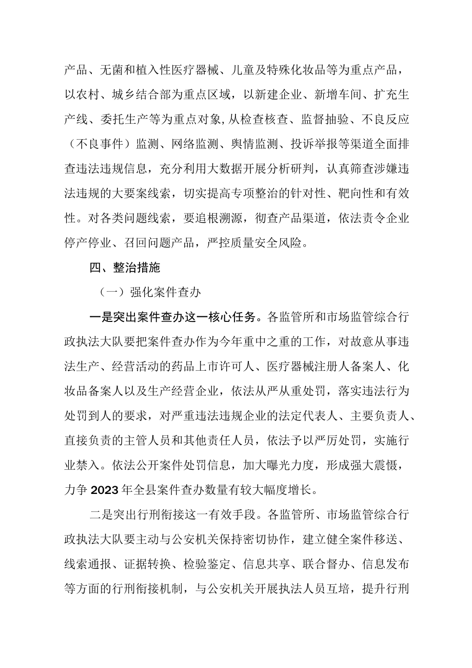 XX县药品安全专项整治行动方案.docx_第3页