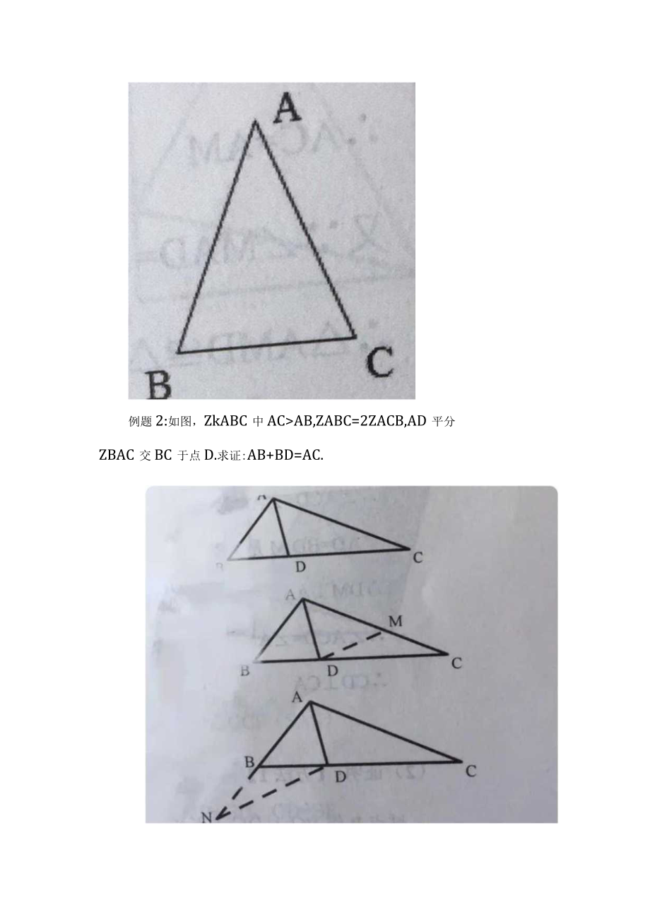 初中八年级几何全等三角形——截长补短法证明线段和差问题.docx_第2页