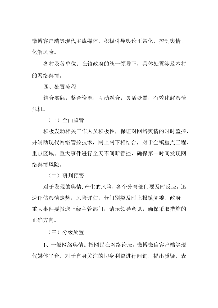 XX镇网络舆情风险处置应急预案.docx_第3页