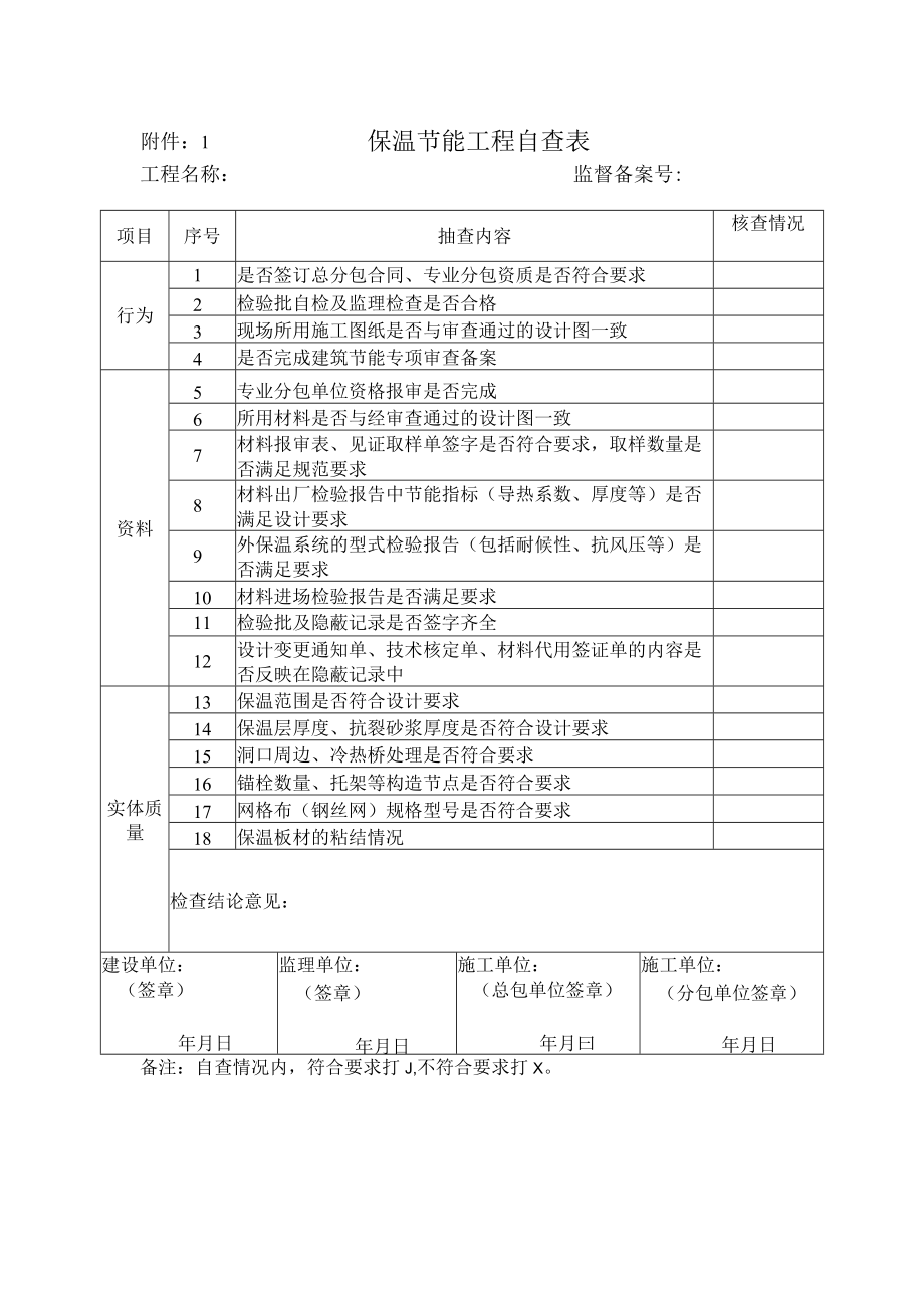 保温节能工程自查表.docx_第1页